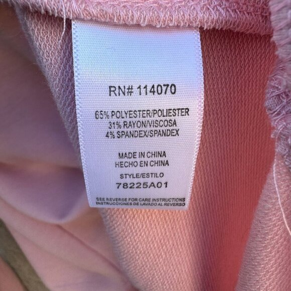 Ransom Womens Pink Cowl Neck Long Sleeve Lightweight Uneven Hem Turtleneck New L - Picture 10 of 10